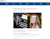 Annons för konsert med Erika och Annie på Sölvesborgskommuns hemsida