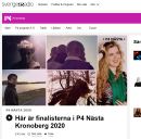 Erika Hansson finalist i P4 Nästa 2020 i Kronoberg