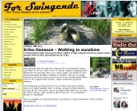 Bild på artikel i For Swingende där Erikas singel Walking in sunshine presenteras.