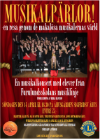 Poster för Musikalpärlor konserten i Åhus