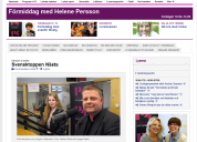 Bild på Erika och Jörgen Andersson när de intervjuades i Radion Kristianstad.